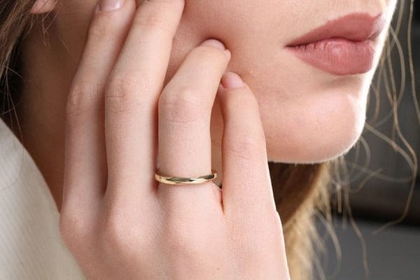 Mobius 2.3mm 2 Mobius gold ring 2.2mm, RN135 - Image 3