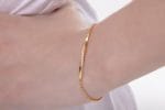 Solid gold Diamond mobius bracelet