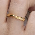 Mobius 3 diamond ring 2.4mm, RN100
