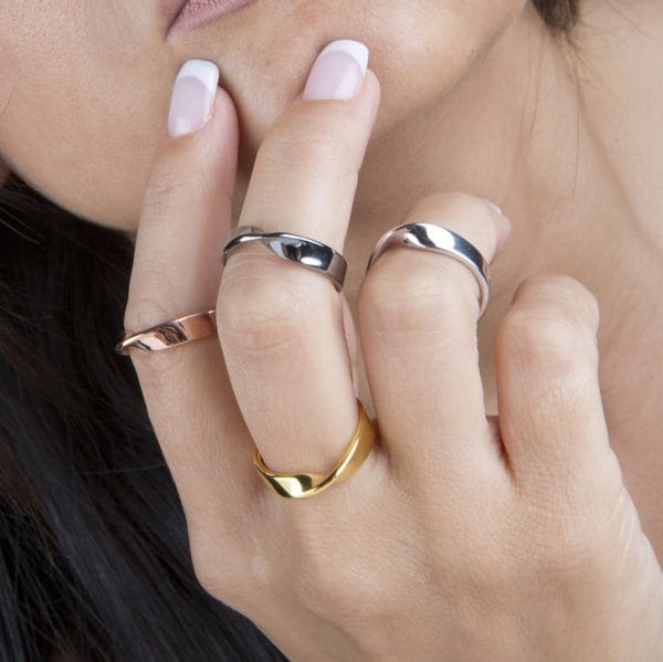 Mobius 4.5mm 3 Mobius gold ring 4.5mm, RN120 - Image 4