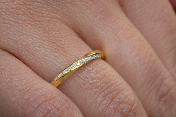 Mobius diamond 1.9 (one row) 1 Mobius diamond ring 1.8mm (one row), RN130 - Image 1