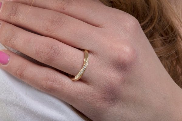 Mobius diamond 2,3mm 1 Mobius diamond ring 2.2mm (one row), RN135 - Image 1