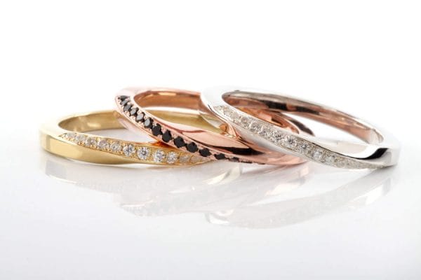 Mobius diamond 2,3mm 4 Mobius diamond ring 2.2mm (one row), RN135 - Image 5