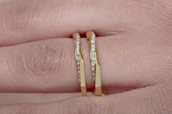 Mobius diamond 2,3mm 5 Mobius diamond ring 2.2mm (one row), RN135 - Image 6