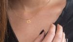 Open circle gold necklace - Image 4