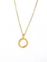 Open circle gold necklace - Image 2