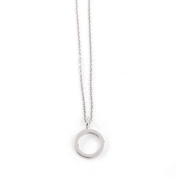 Open circle gold necklace - Image 3