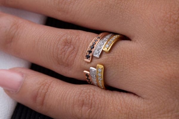 Open diamond band ring - Image 5