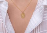 Oval diamond gold Constellation necklace - Image 6