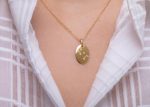 Oval diamond gold Constellation necklace - Image 5