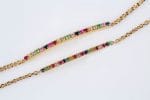 Rainbow bar 3cm gold bracelet - Image 5
