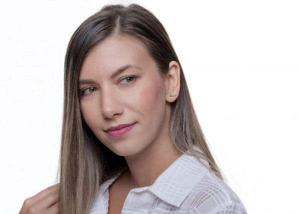 Round diamond bar earrings - Image 8