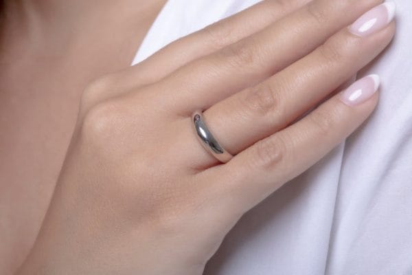 Small dome bubble gold ring, RN 376 - Image 4