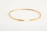 Tiny gold bangle bracelet - Image 6