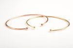 Two balls gold bangle bracelet - Image 5