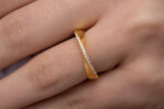 19 diamond Mobius ring 3.3mm, RN140