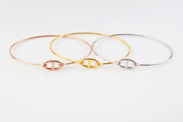 cuff open bangle 4 Cuff open gold bangle - Image 5