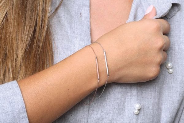 delicate-bar-bracelet-3 Delicate bar gold bracelet - Image 4