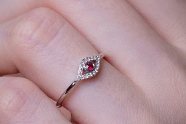 diamond evil eye ring 2 Diamond evil eye ring - Image 3