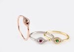 Diamond evil eye ring - Image 6