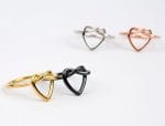 Gold Heart knot ring, RN225