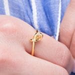Knot solid gold ring, RN240