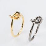 Knot solid gold ring, RN240 - Image 3