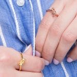 Knot solid gold ring, RN240 - Image 5