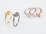 Knot solid gold ring, RN240 - Image 6