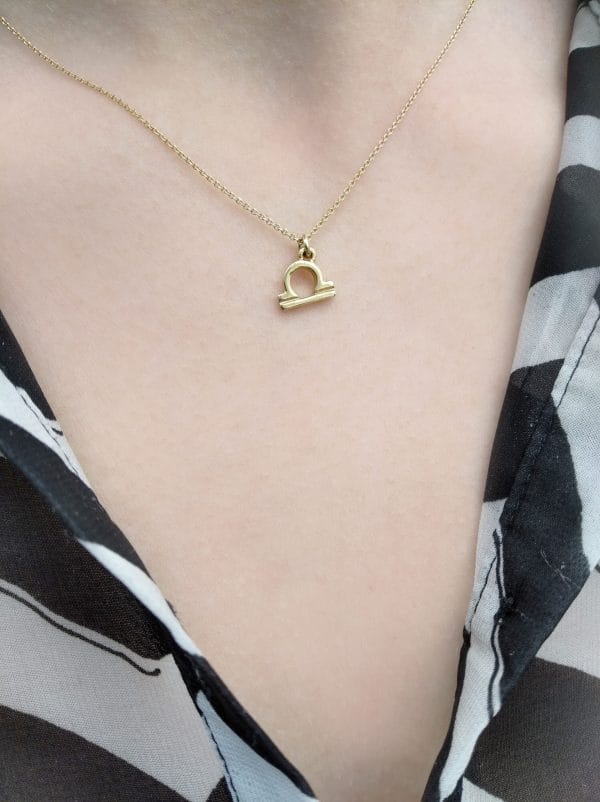 Solid gold Zodiac symbol necklace - Image 8