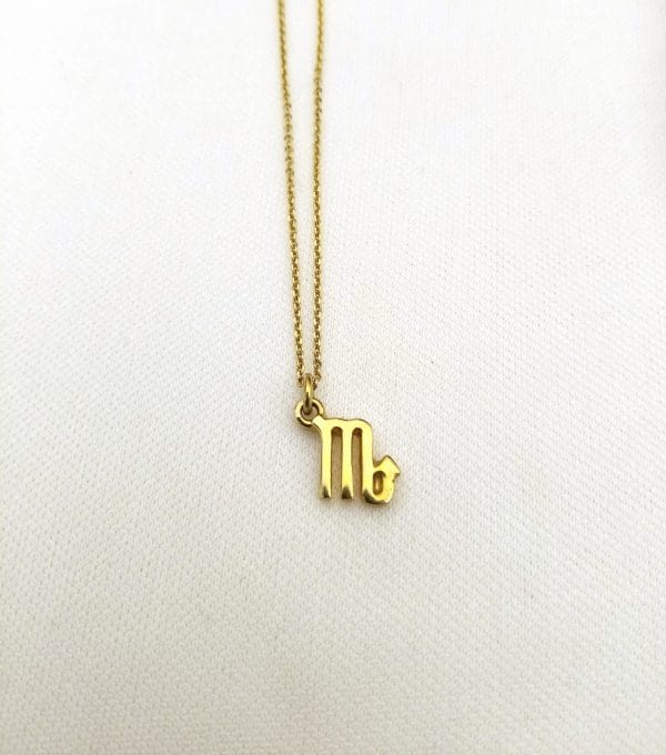 Solid gold Zodiac symbol necklace - Image 3
