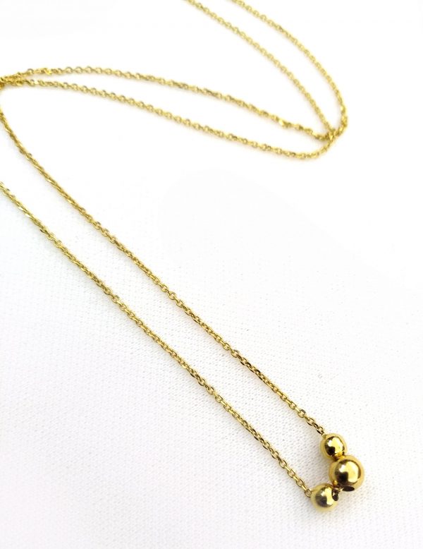 Floating ball gold necklace - Image 12