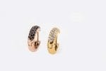 3 rows diamond hoop earrings - Image 3