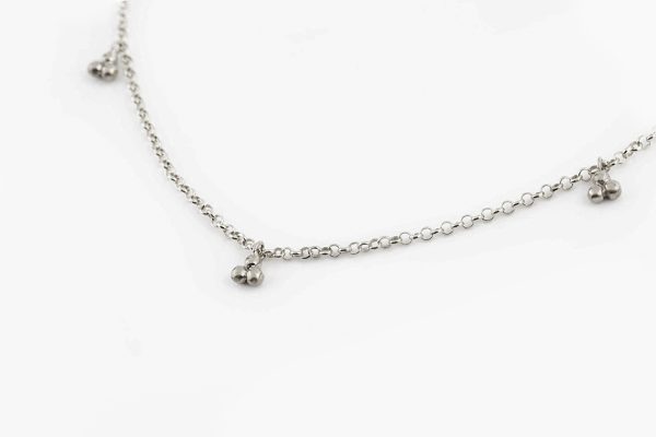 5 beads necklace 5 Five beads gold chain necklace - Image 9