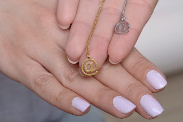 Solid gold @ necklace - Image 1