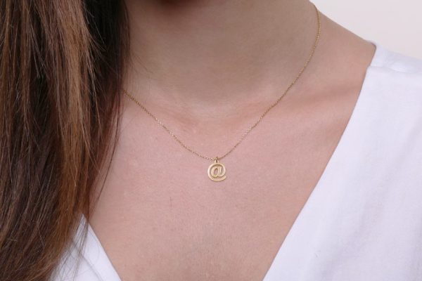 Solid gold @ necklace - Image 2