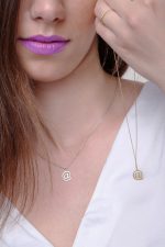 Solid gold @ necklace - Image 3