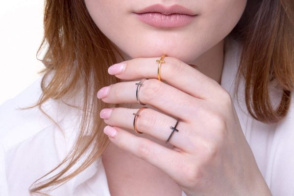 Cross ring in solid gold 5 Cross ring in solid gold - Image 5