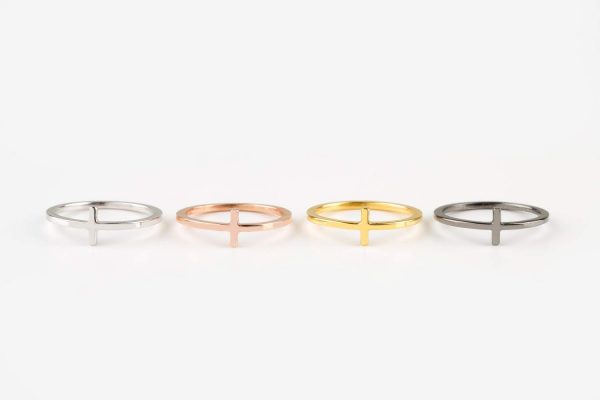 Cross ring in solid gold 6 Cross ring in solid gold - Image 6