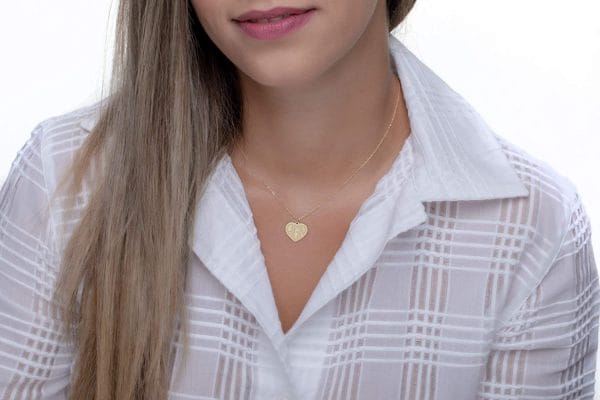 Custom engraved heart necklace - Image 3