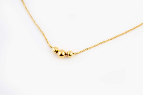 Floating ball gold necklace - Image 5