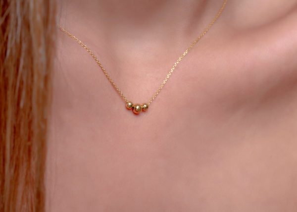 Floating ball gold necklace - Image 3