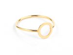Circle ring in solid gold - Image 4