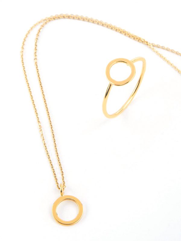 Circle ring in solid gold - Image 5