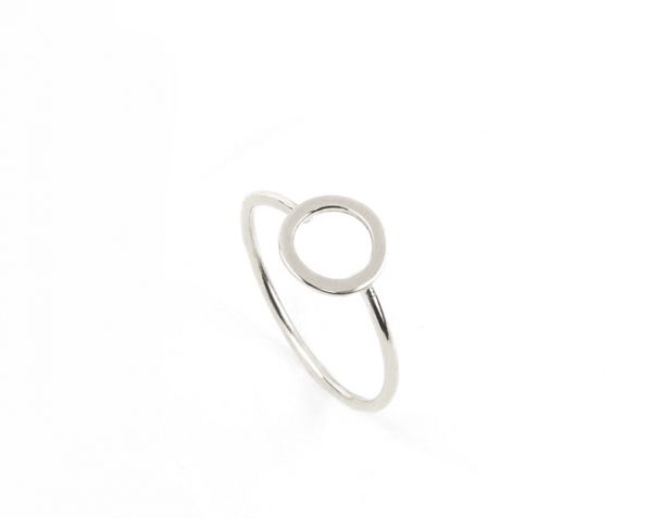 Circle ring in solid gold - Image 3