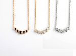Dainty five diamond bar necklace - Image 8