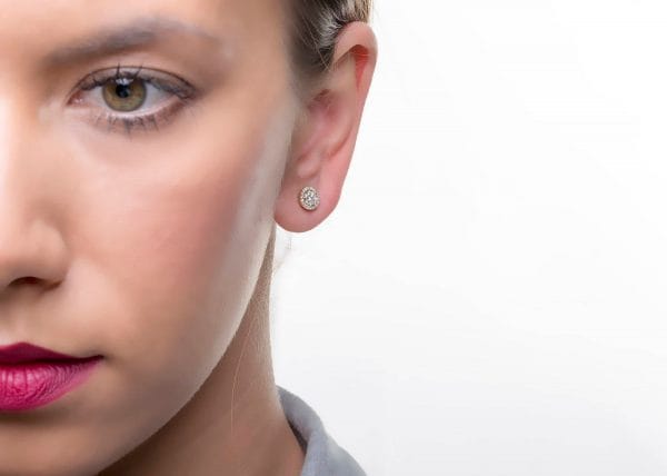 Round cluster diamond studs - Image 5