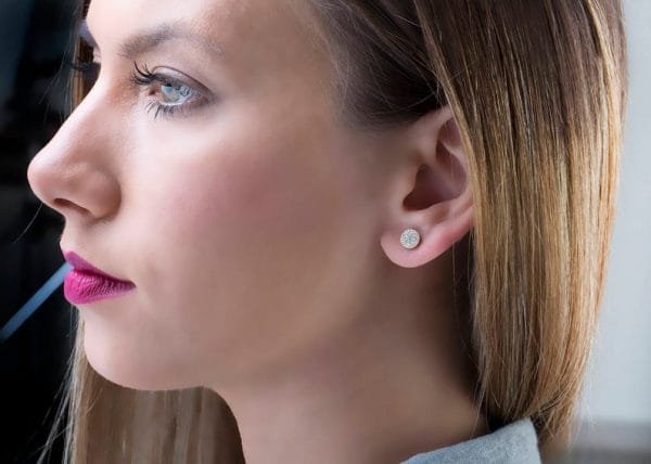 Round cluster diamond studs - Image 6