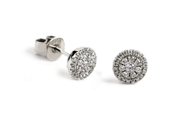 Round cluster diamond studs - Image 7