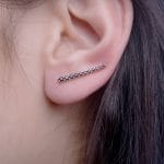 Dainty ear cuff with cubic zirconia